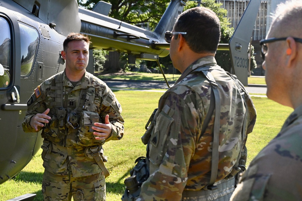 D.C. National Guard senior leaders transport on UH-72A Lakota