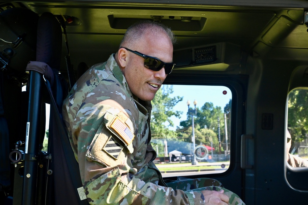 D.C. National Guard senior leaders transport on UH-72A Lakota