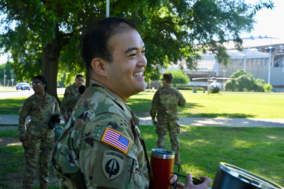 D.C. National Guard senior leaders transport on UH-72A Lakota