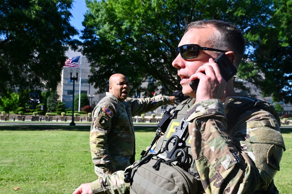 D.C. National Guard senior leaders transport on UH-72A Lakota
