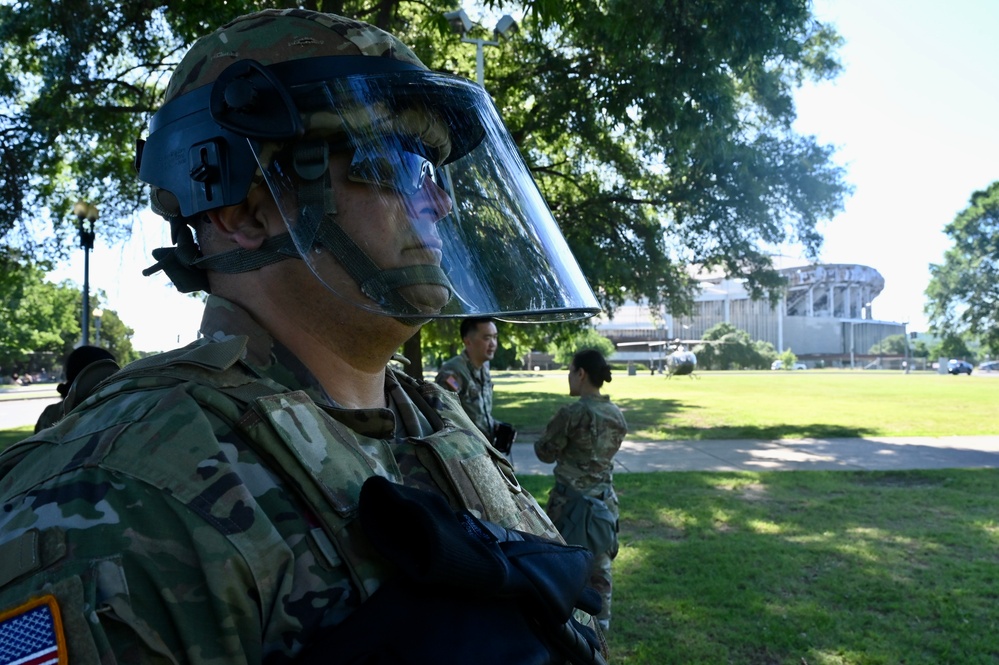 D.C. National Guard senior leaders transport on UH-72A Lakota