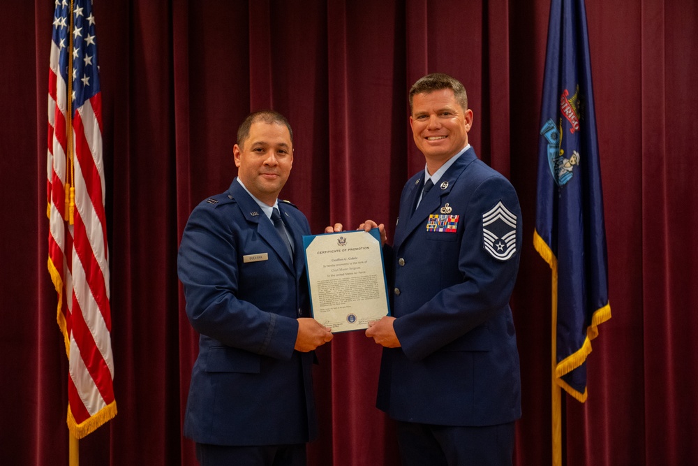 Chief Master Sgt. Geoffrey Gabric Promotion