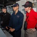 USS Ronald Reagan (CVN 76) Sailors stand watch in the pilot house