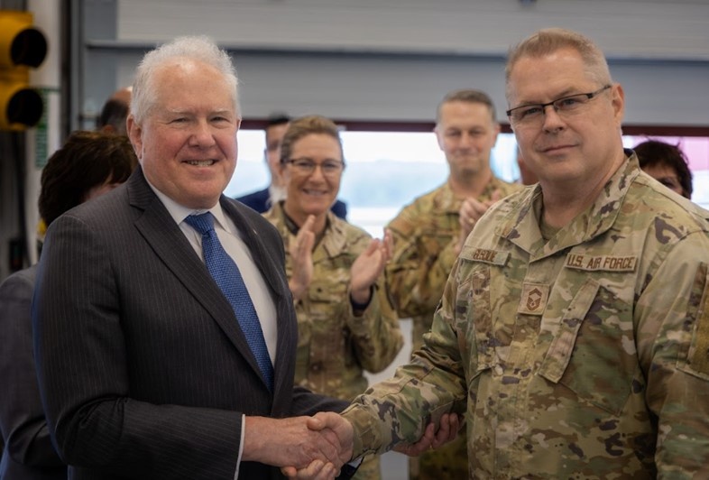 Secretary of the Air Force visits Bangor Air National Guard Base