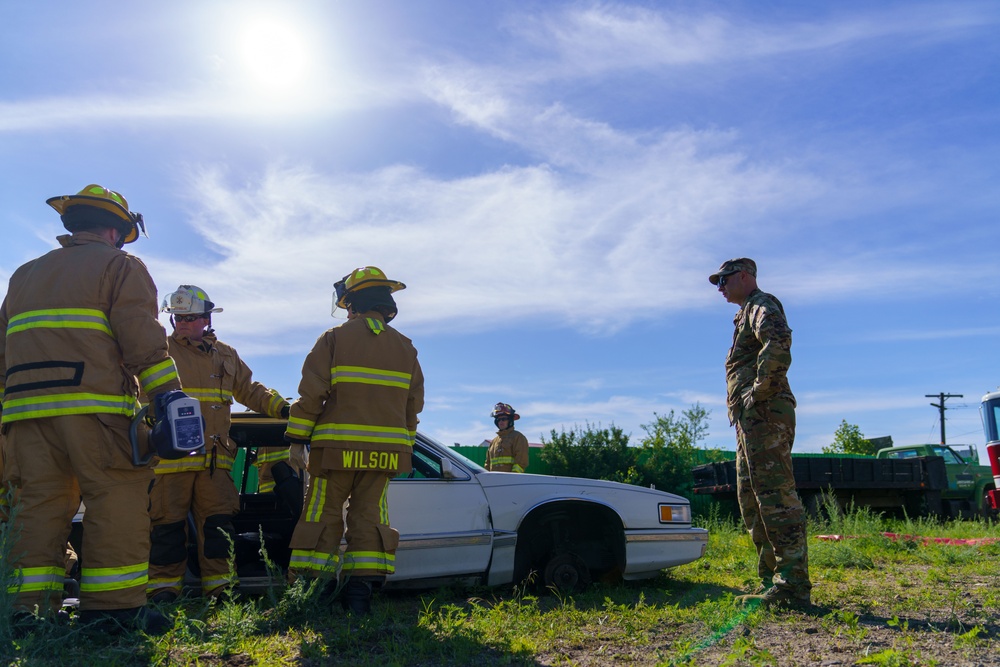 Cutting Through Crisis: 110th Wing Firefighters Master Vehicle Extrication