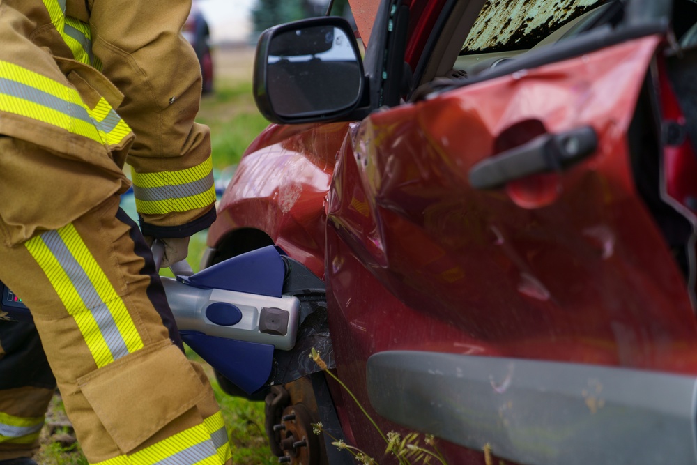 Cutting Through Crisis: 110th Wing Firefighters Master Vehicle Extrication