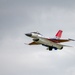 The F-16 Viper Demonstration Team perform at the Let Freedom Fly Air Show