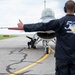 The F-16 Viper Demonstration Team perform at the Let Freedom Fly Air Show