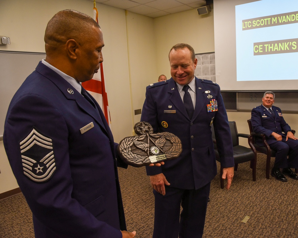 MAJ Farmer takes command of 117 Civil Engineer Squadron