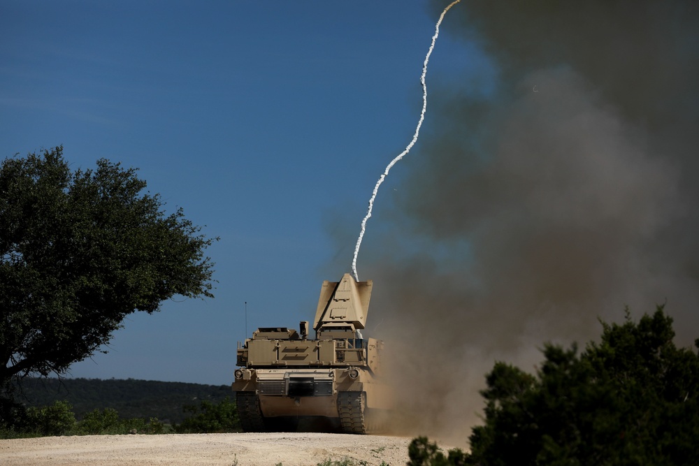 278th Armored Cavalry Regiment demonstrates mine clearing prowess with Assault Breacher Vehicle at Fort Cavazos