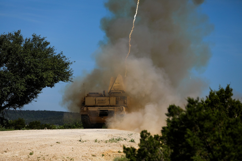 278th Armored Cavalry Regiment demonstrates mine clearing prowess with Assault Breacher Vehicle at Fort Cavazos