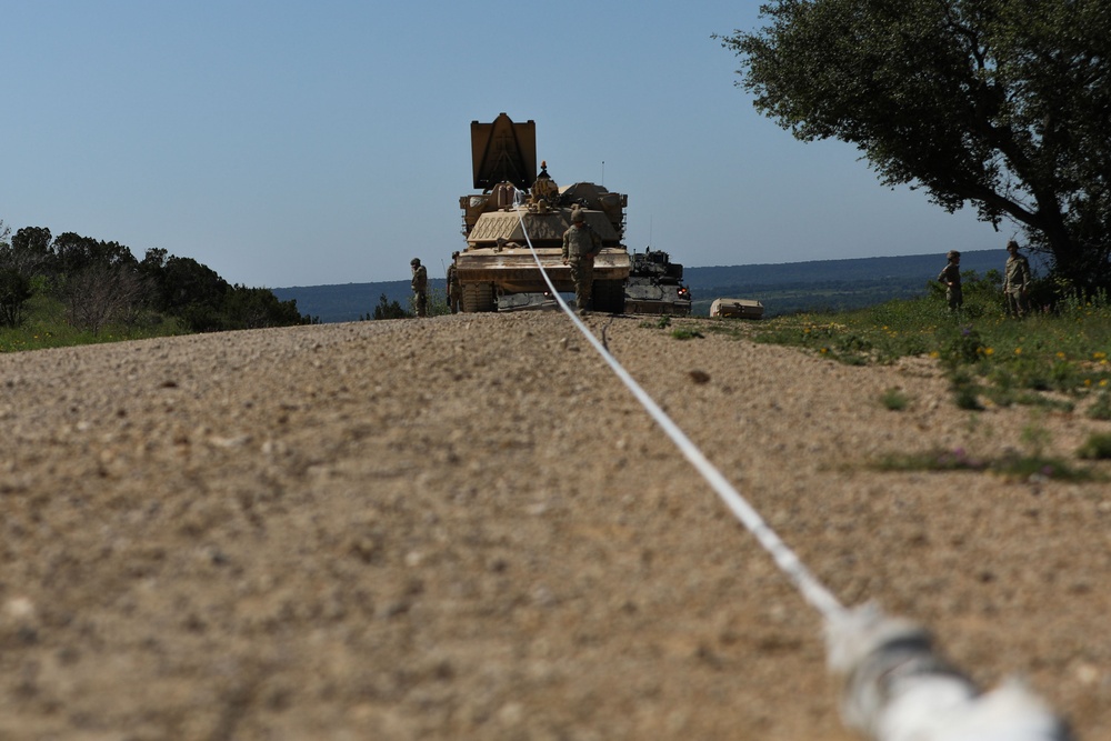 278th Armored Cavalry Regiment demonstrates mine clearing prowess with Assault Breacher Vehicle at Fort Cavazos