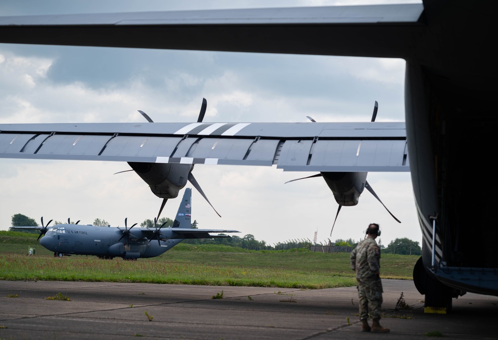 C-130J’s fly over, beaches of Normandy for 80th Anniversary of D-Day