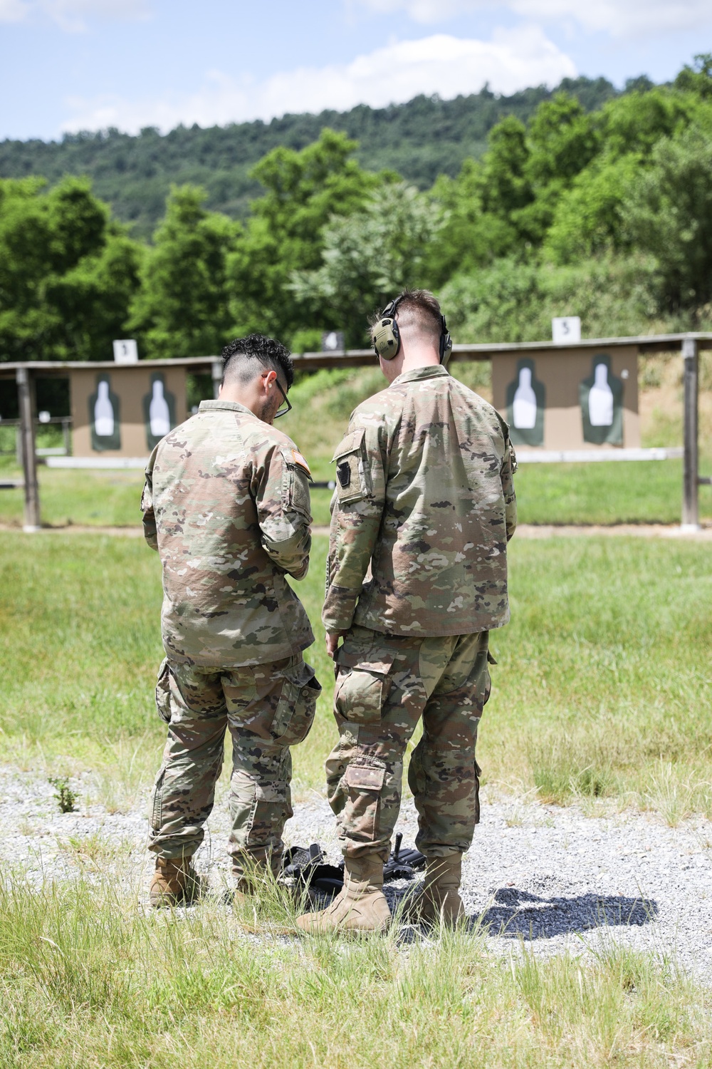 876th Brigade Engineer Battalion Soldiers Practice M26 Shotgun Skills