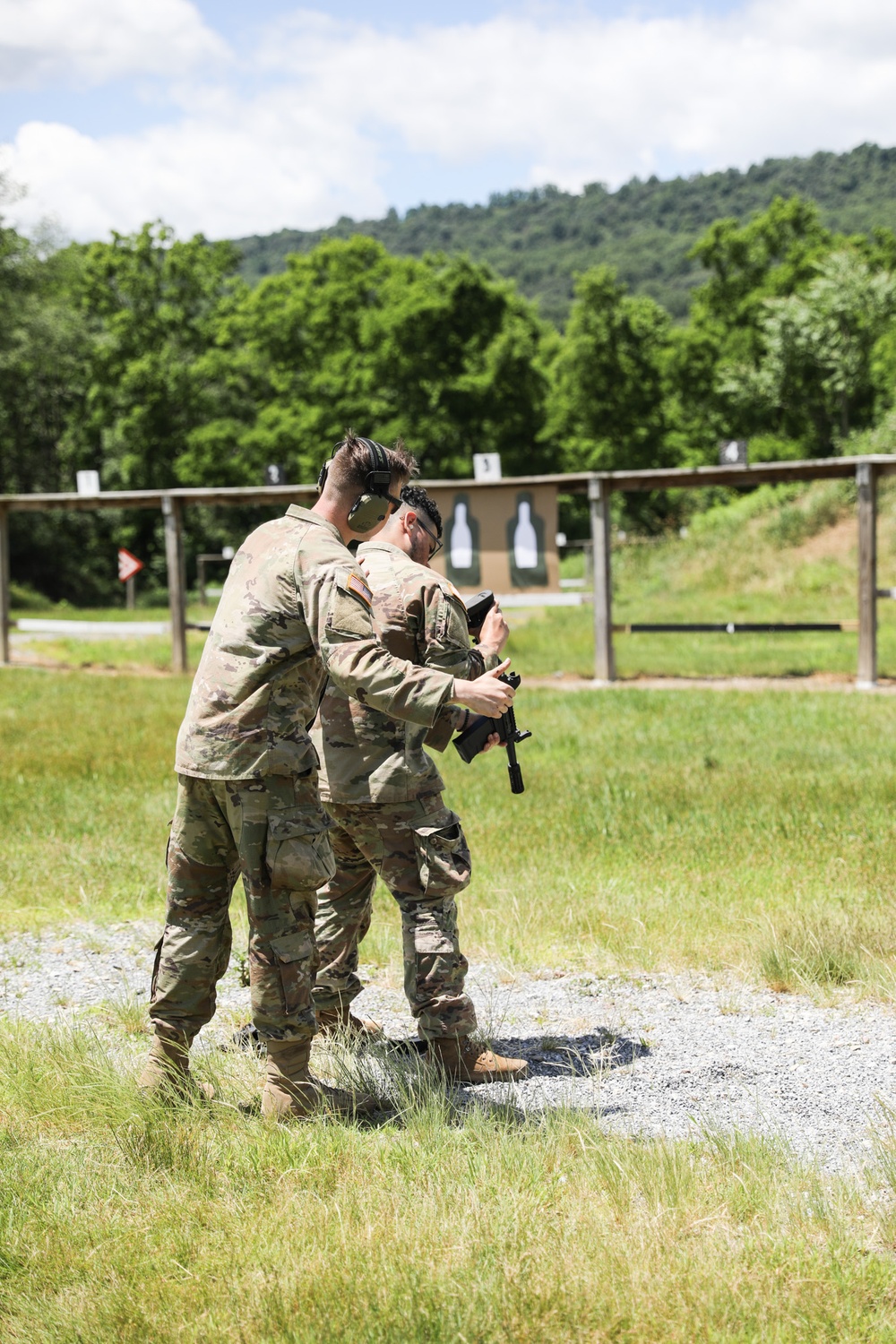 876th Brigade Engineer Battalion Soldiers Practice M26 Shotgun Skills