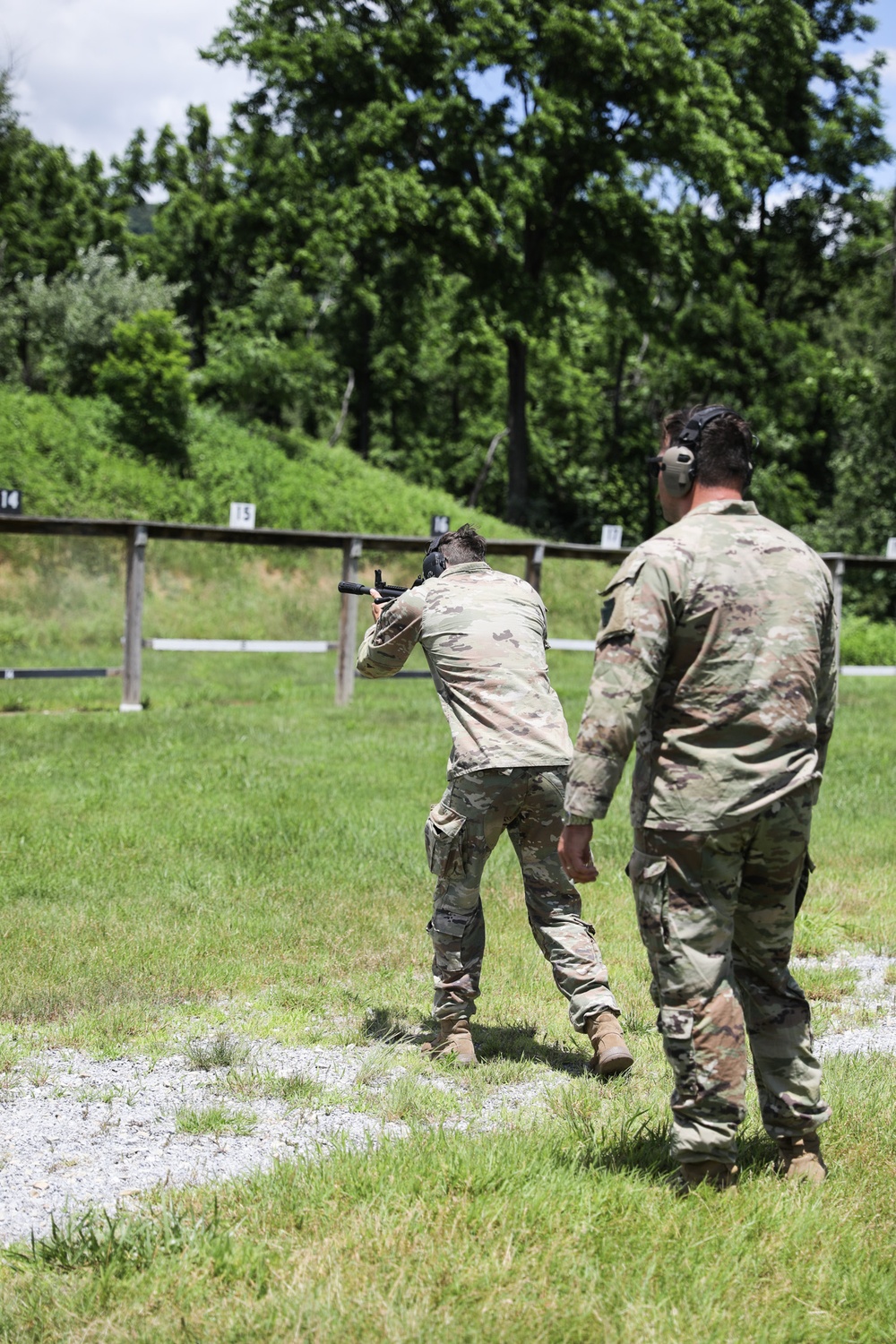 876th Brigade Engineer Battalion Soldiers Practice M26 Shotgun Skills