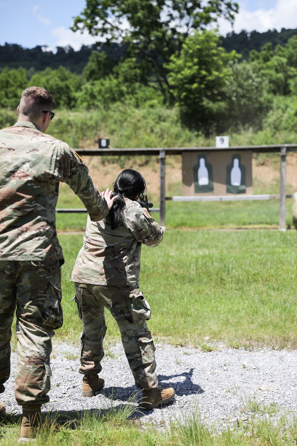 876th Brigade Engineer Battalion Soldiers Practice M26 Shotgun Skills