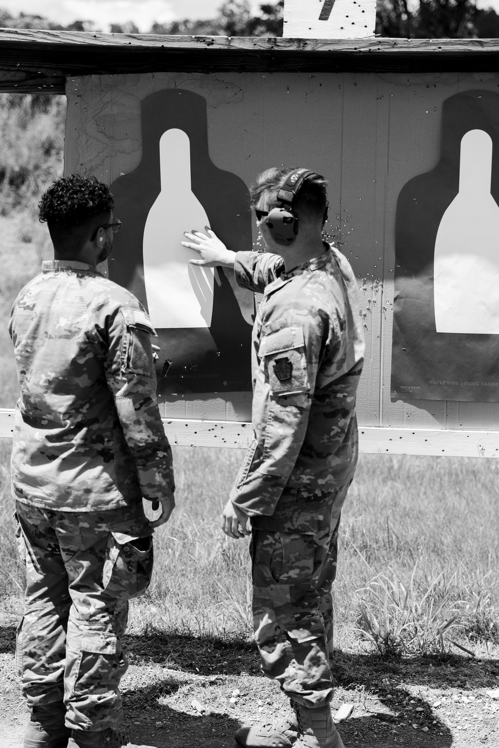 876th BEB soldiers practice M26 shotgun skills