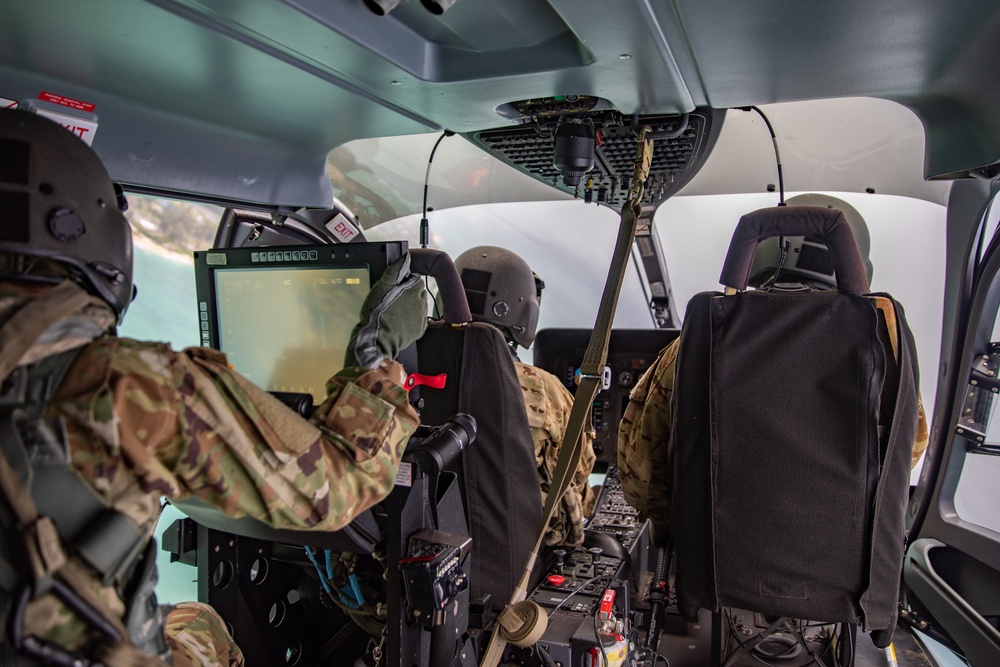 Hawaii’s Lakotas with 3-140th Aviation soar through the sky