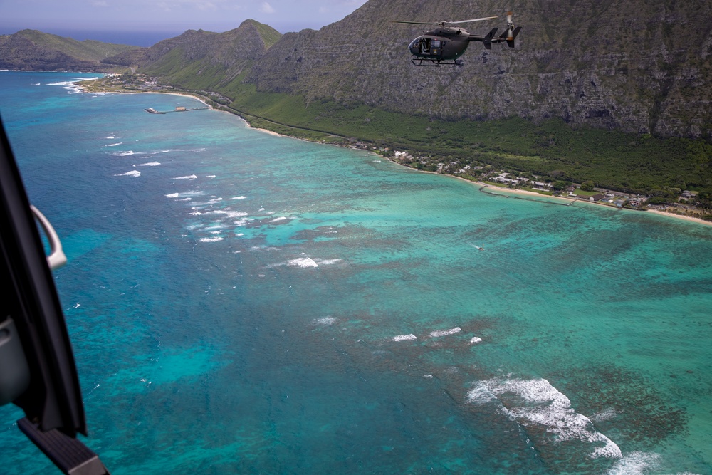 Hawaii’s Lakotas with 3-140th Aviation soar through the sky