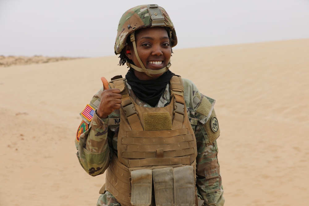 Spc. Vanessa Nanevie at African Lion 24