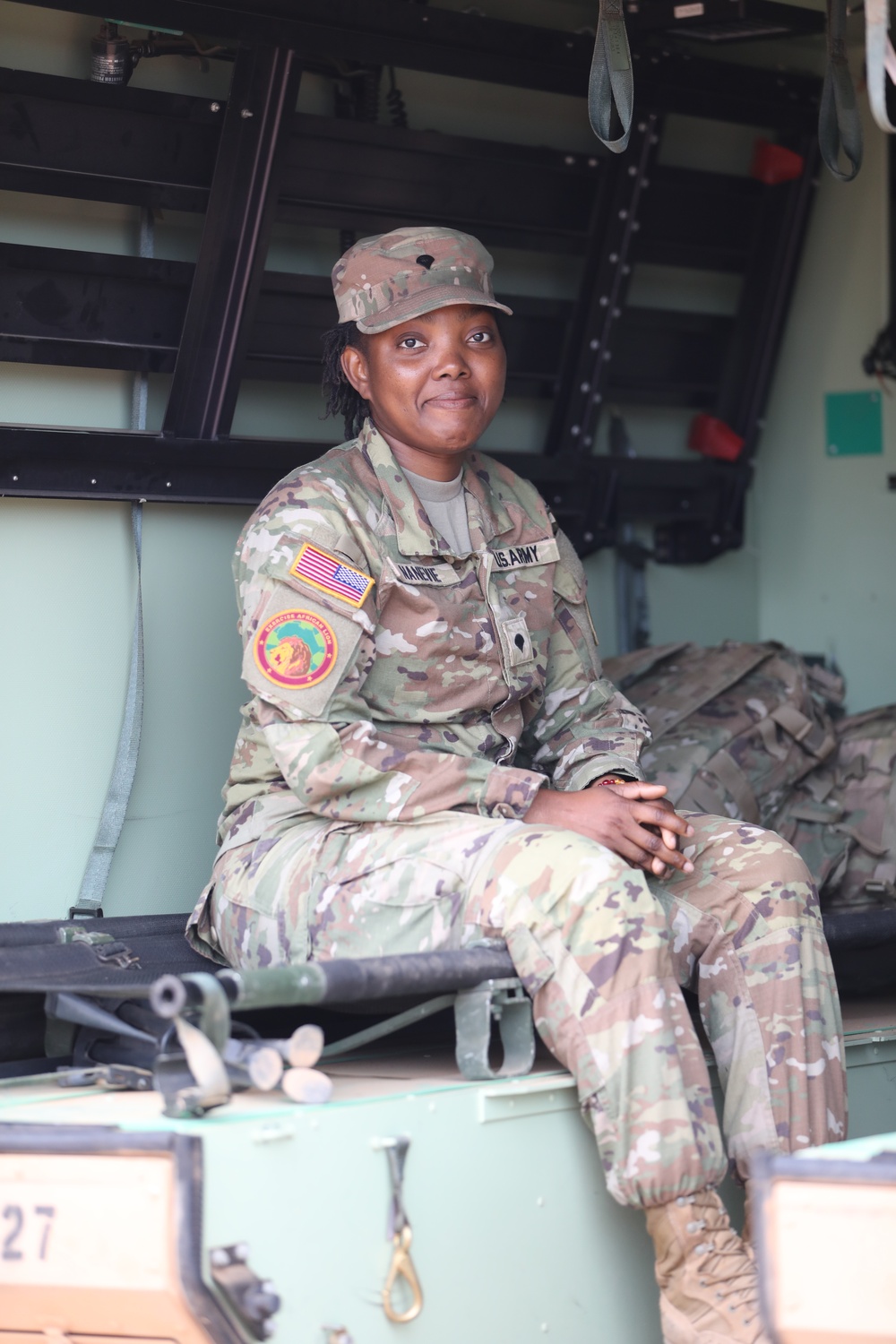 Spc. Vanessa Nanevie at African Lion 24