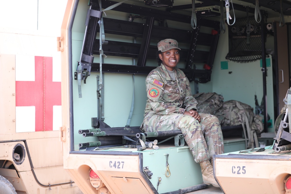 Spc. Vanessa Nanevie at African Lion 24