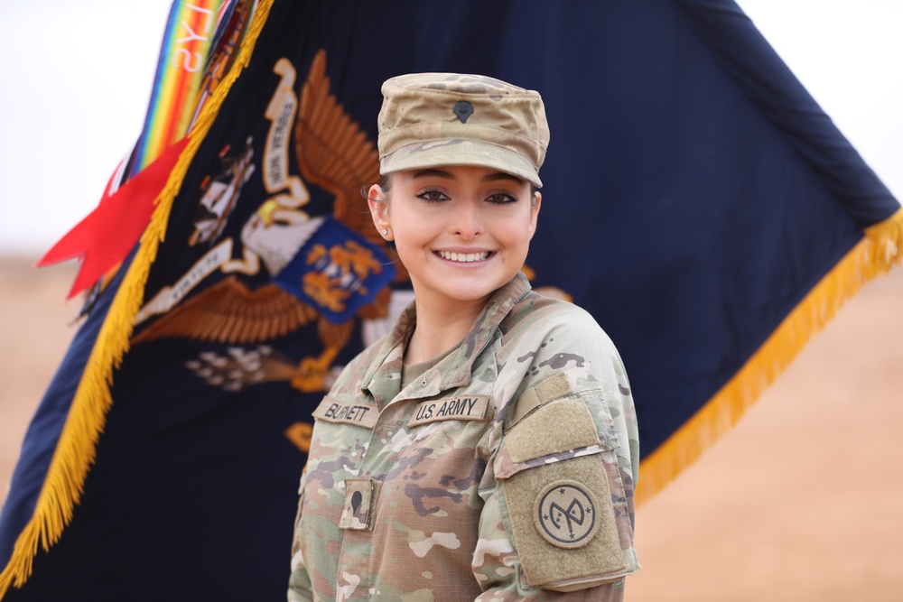 Spc. Frances Burnett at African Lion 24