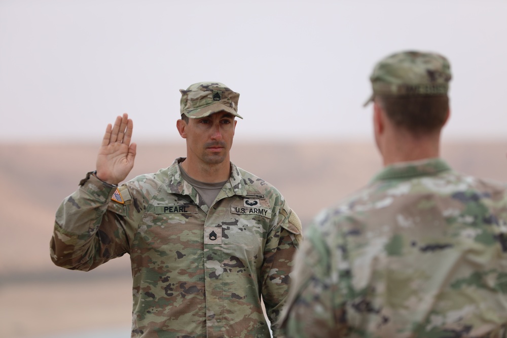 NY National Guard Soldier Re-affirms Oath of Enlistment in Morocco