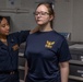 Sailors conduct body composition assessment aboard Abraham Lincoln