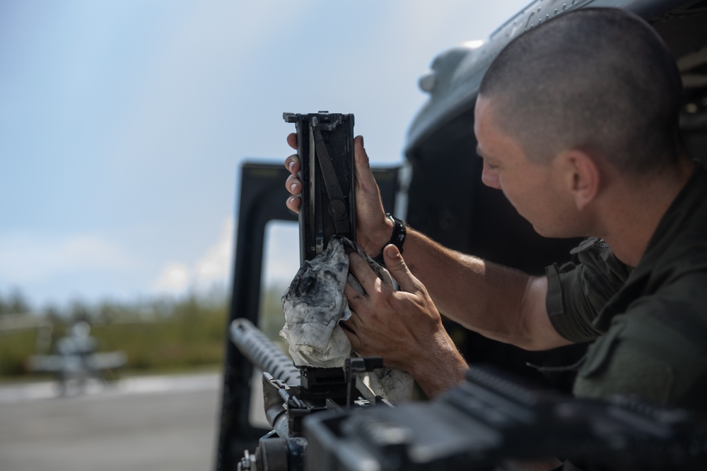 HMLA-167 conducts close air support training in support of Distributed Aviation Operations Exercise 24