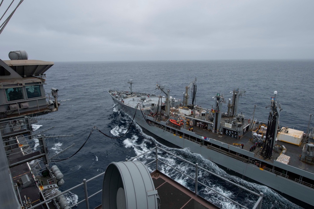 Abraham Lincoln conducts replenishment at sea