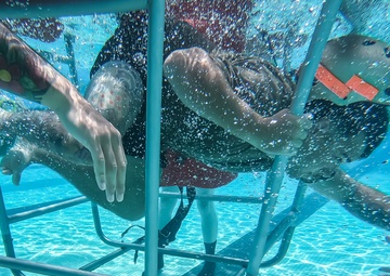 Hawaii’s MEDEVAC units practice water survival training