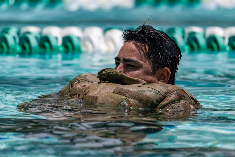Hawaii Army National Guard MEDEVAC Units Practice Water Survival Training
