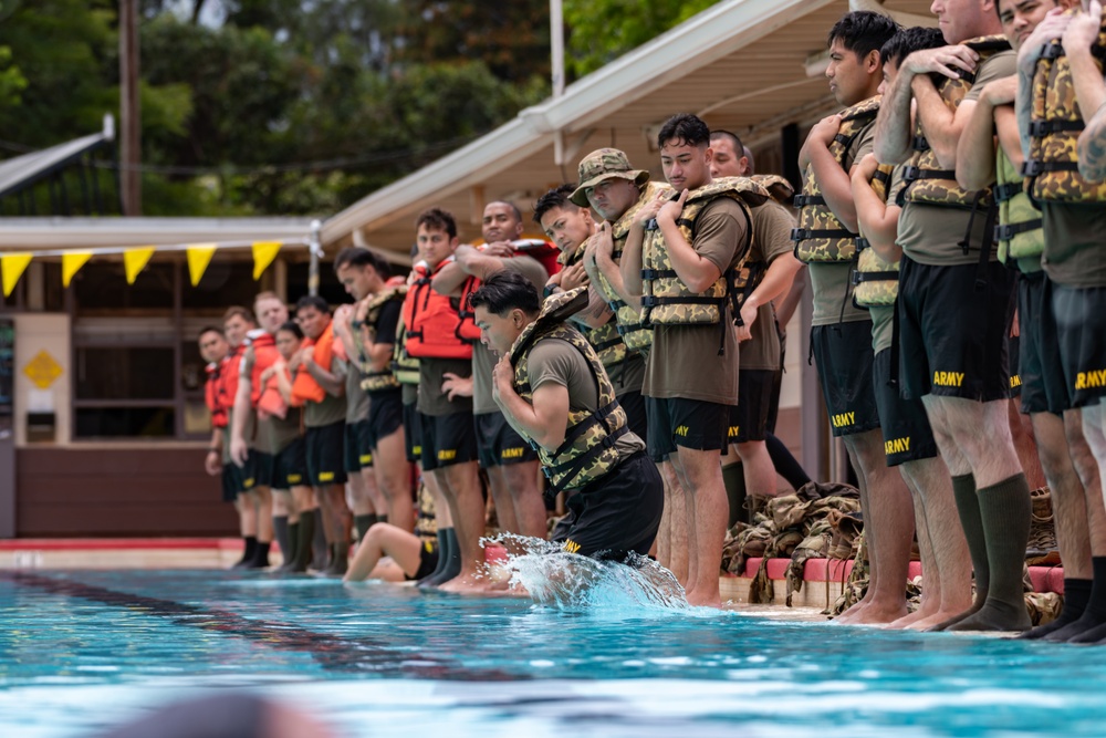 Hawaii Army National Guard MEDEVAC Units Practice Water Survival Training