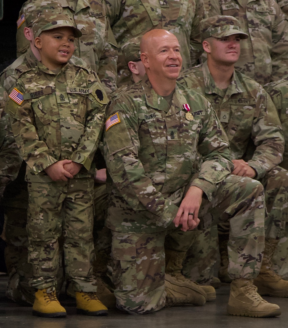 Seven-Year-Old Made Honorary First Sergeant in Illinois Army National Guard for Courage Against Cancer