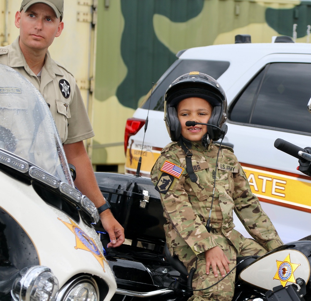 Seven-Year-Old Made Honorary First Sergeant in Illinois Army National Guard for Courage Against Cancer