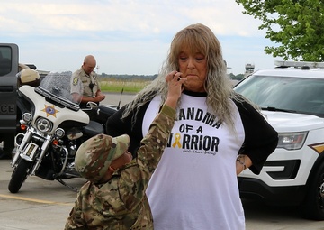 Seven-Year-Old Made Honorary First Sergeant in Illinois Army National Guard for Courage Against Cancer