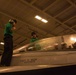 Sailors conduct aviation maintenance aboard Abraham Lincoln