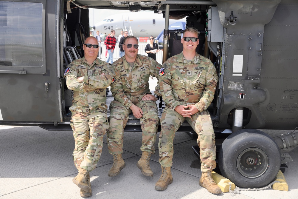 Task Force Saber hosts a static display at ILA Berlin 24