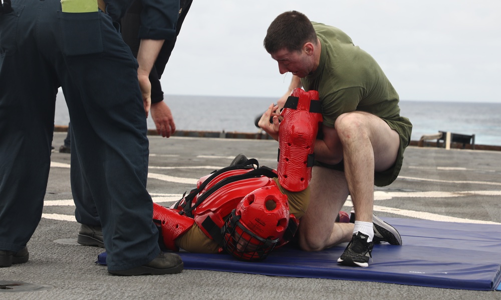24th MEU (SOC) Non-lethal Weapons Course Aboard USS Oak Hill (LSD 51)