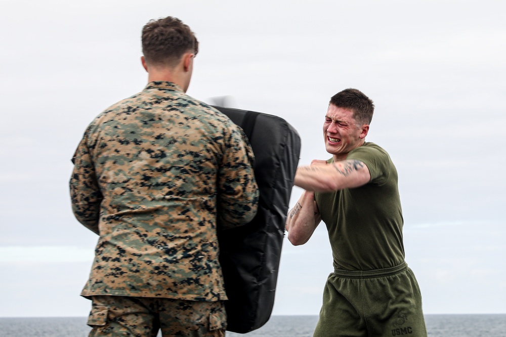 24th MEU (SOC) Non-lethal Weapons Course Aboard USS Oak Hill (LSD 51)