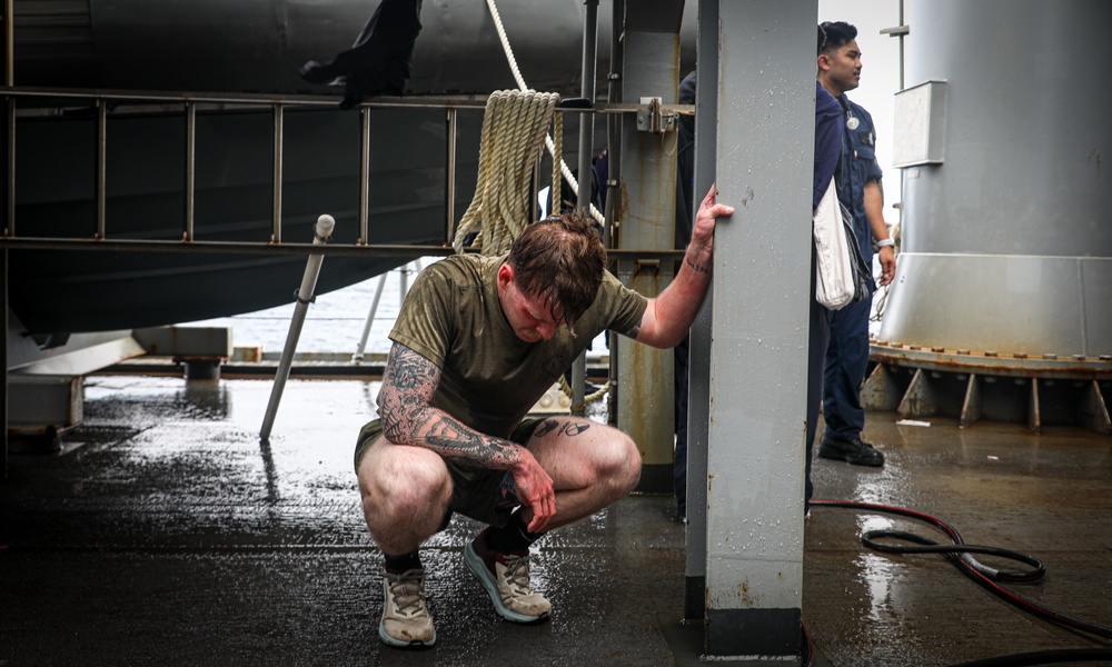 24th MEU (SOC) Non-lethal Weapons Course Aboard USS Oak Hill (LSD 51)