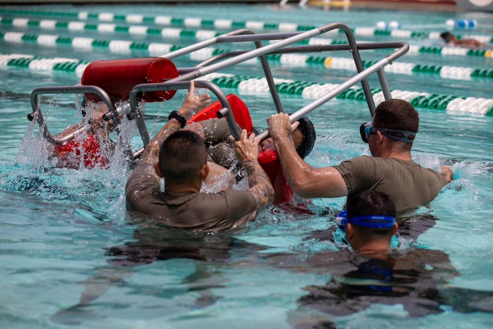 Hawaii Army National Guard MEDEVAC Units Practice Water Survival Training