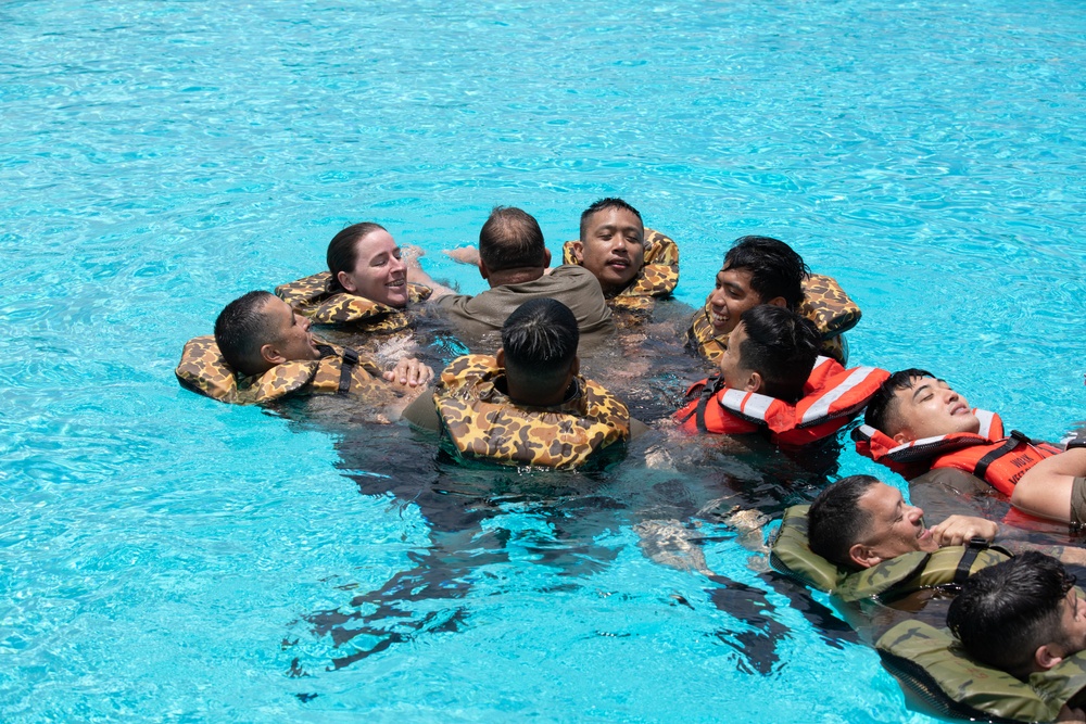 Hawaii Army National Guard MEDEVAC Units Practice Water Survival Training