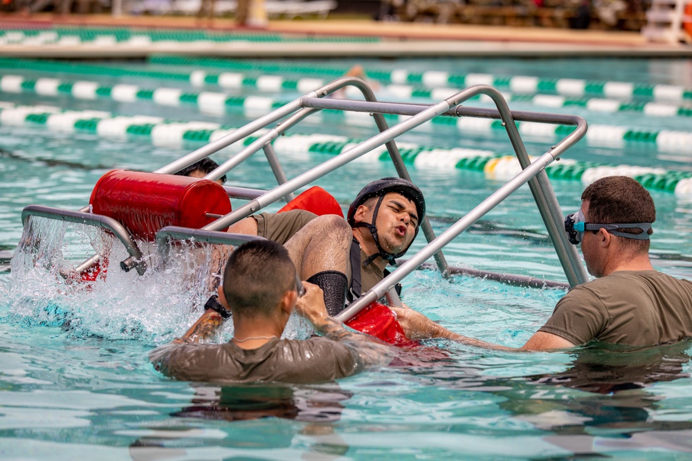 Hawaii Army National Guard MEDEVAC Units Practice Water Survival Training