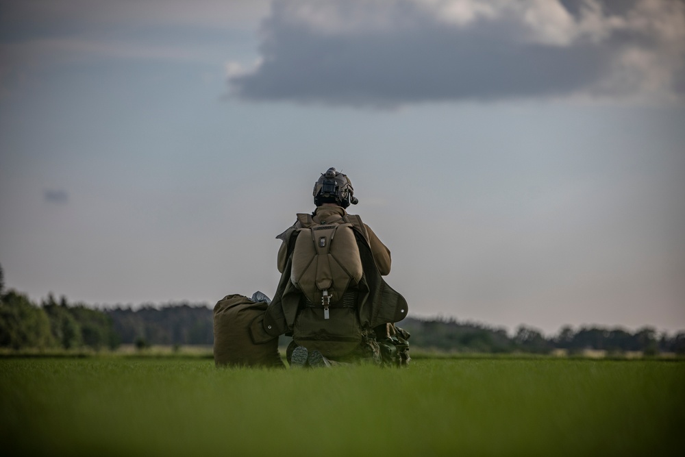 4th Recon Marines conduct free-fall operations in Sweden in support of BALTOPS 24