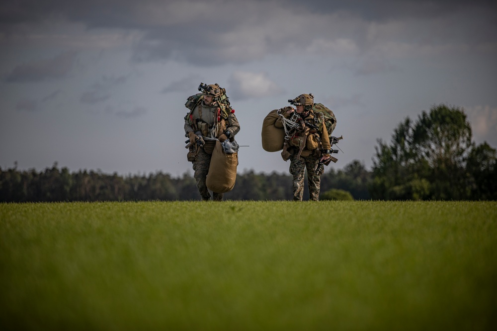 4th Recon Marines conduct free-fall operations in Sweden in support of BALTOPS 24