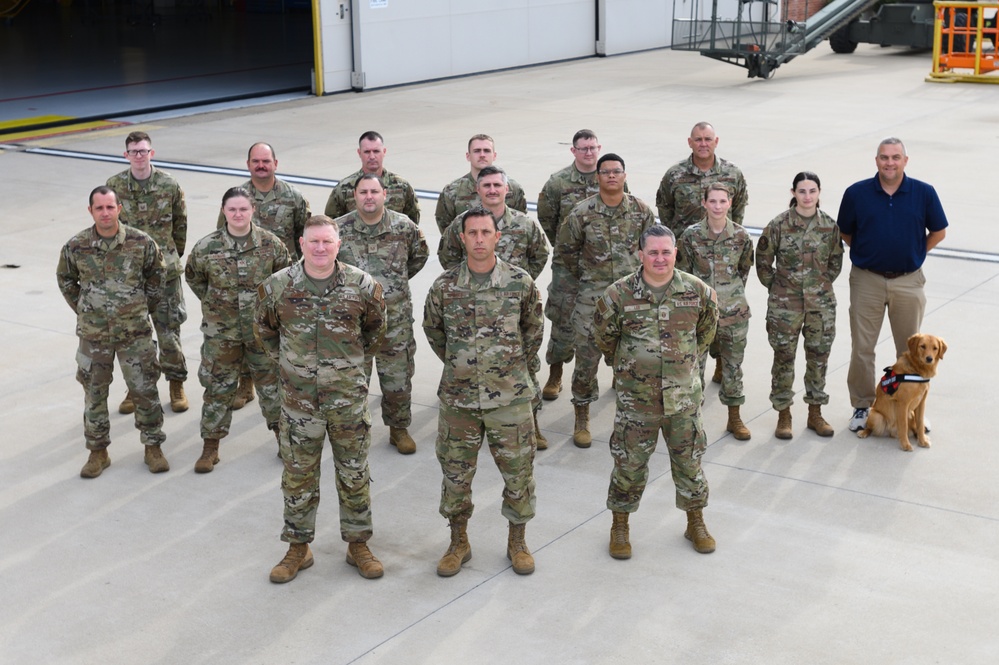 Airmen pose for group photo