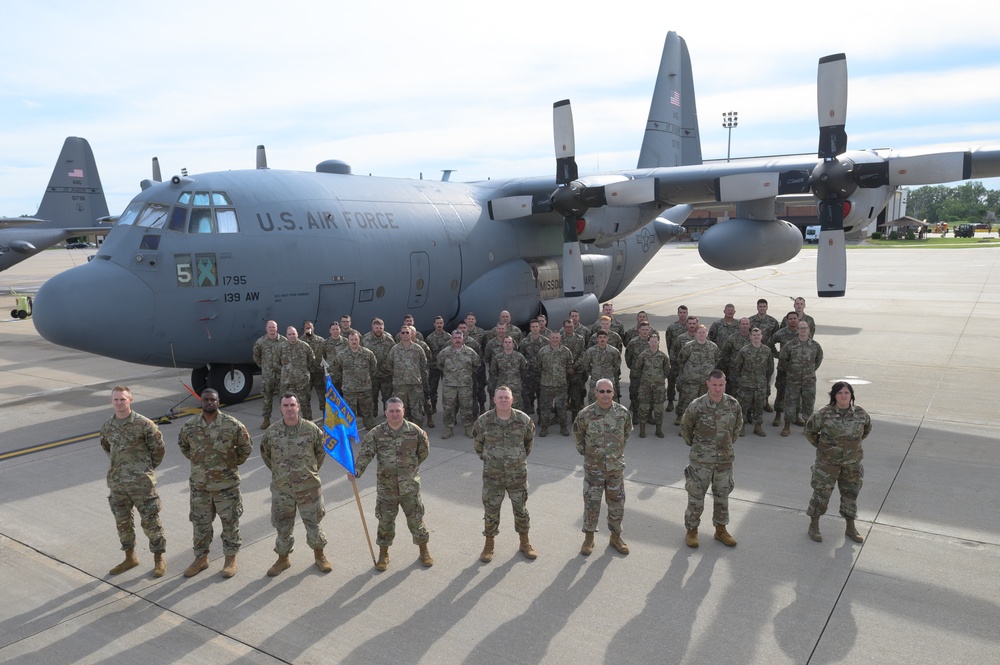 Airmen pose for group photo